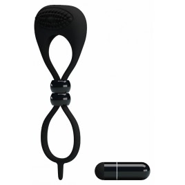 Inel Penis Cu Vibrații Pretty Love Locker Negru