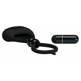Inel Penis Cu Vibrații Pretty Love Locker Negru