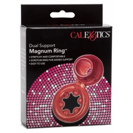 Inel Penis Dual Support Magnum Roșu