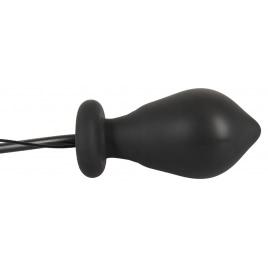 Inflatable Vibrating Anal Plug Negru