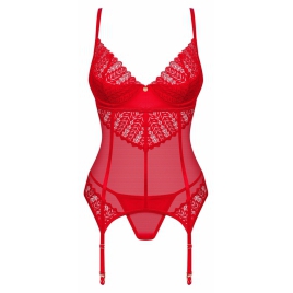 Corset Obsessive Ingridia Roșu XS-S