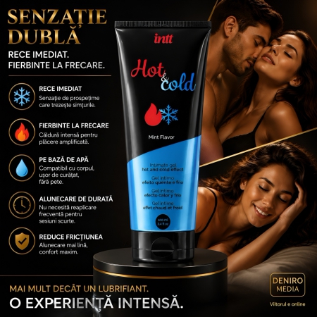 Lubrifiant Hot Cold Efect Dual Mentă 100ml