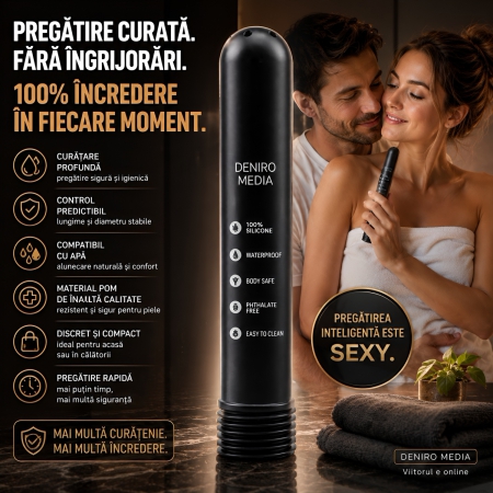 Irigator Anal Cleaner Tube Negru