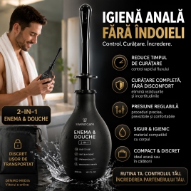 Irigator Anal Pentru Curățare Perfectă Negru