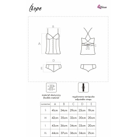 Corset LivCo Isope Alb L
