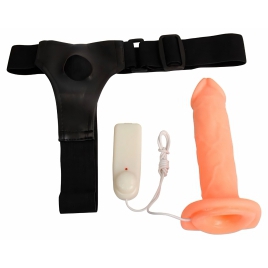 Strap On Baile Jessica cu Vibrații și Telecomandă 17 cm