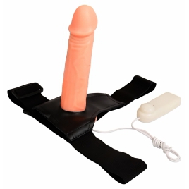 Strap On Baile Jessica cu Vibrații și Telecomandă 17 cm