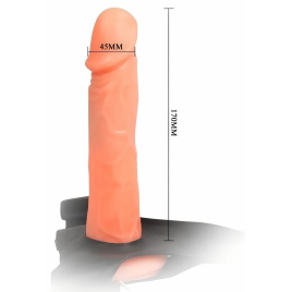 Strap On Baile Jessica cu Vibrații și Telecomandă 17 cm