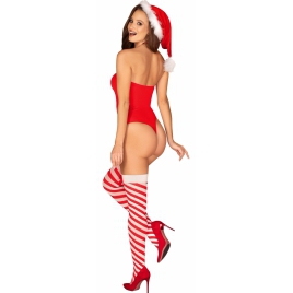 Body Obsessive Kissmas Roșu L-XL