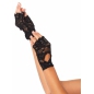 Mănuși Leg Avenue Lace Keyhole Negru