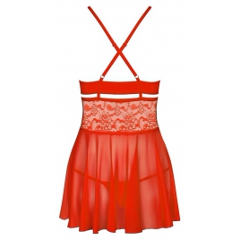 Lenjerie Babydoll Obsessive 838-BAB Roșu S-M