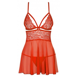 Lenjerie Babydoll Obsessive 838-BAB Roșu S-M