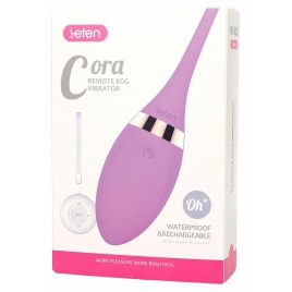 Leten Cora Ou Vibrator Reîncărcabil cu Telecomandă Discret Mov
