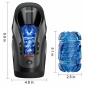 Leten King Of Pleasure Masturbator Automat cu Aspirație Negru