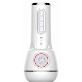 Leten SM340 Masturbator Reîncărcabil cu Sucţiune Și Vibraţie Alb