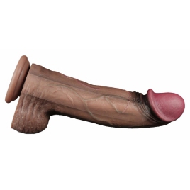 Lovetoy Dildo Dual-Layer XXL 33 cm – Realist, 7.6 cm Maro
