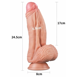 Lovetoy Jucărie Realistă silicon 24.5 cm Ventuză Puternică