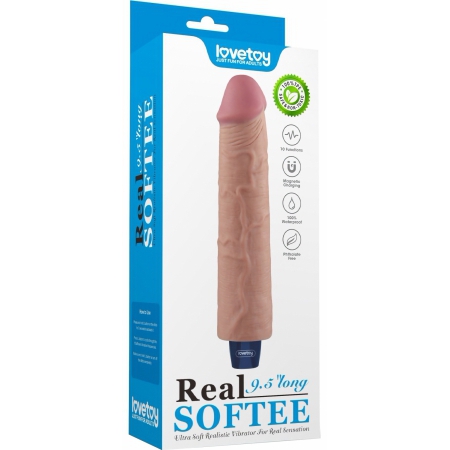 Lovetoy Real Softee 9.5 - Vibrator Reîncărcabil, 10 Moduri