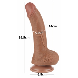 LoveToy Sliding Skin Dildo 19.5 cm Realist