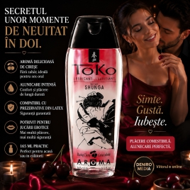 Lubrifiant Shunga Aromă Cireșe 165 ml