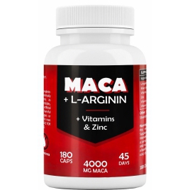 Maca Cu L-Arginină Pentru Energie și Libido 180 capsule