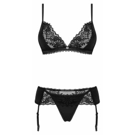 Set Obsessive Maderris 3 Piese Negru M-L