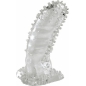 Manșon pentru Penis cu Striații pentru Stimulare Transparent