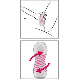 Masturbator Tenga Spinner Brick Transparent