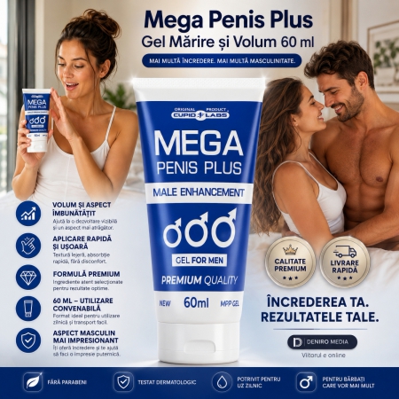 Mega Penis Plus Gel Mărire Și Volum 60 ml