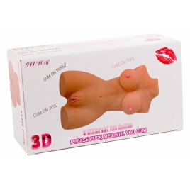 Mistress Masturbator 3D Dublu, Stabil - 4,05 Kg
