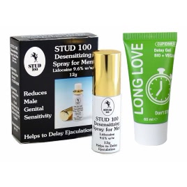 Pachet Spray Stud 100 Original Și Gel Ejaculare Precoce Long Love 50ml DDS