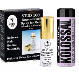 Pachet Spray Stud 100 Original + Cremă Mărire Penis Kolossal 200ml DDS