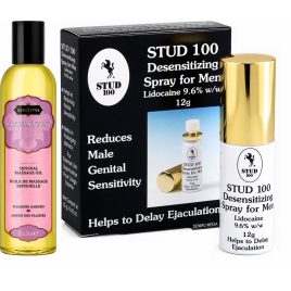 Pachet Spray Stud 100 Original + Ulei Masaj Grădina Plăcerii Kama Sutra 236ml DDS