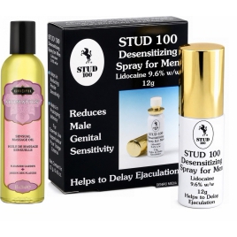 Pachet Spray Stud 100 Original + Ulei Masaj Grădina Plăcerii Kama Sutra 236ml DDS
