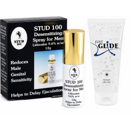 Pachet Spray Stud 100 Original + Lubrifiant Just Glide Anal 200ml DDS