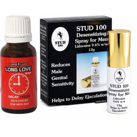 Pachet Spray Stud 100 Original + Picături Ejaculare Precoce Long Love 20ml DDS