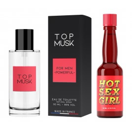 Pachet Afrodisiac Hot Sex Girl 20ml + Parfum Feromoni Top Musk 75ml DDS