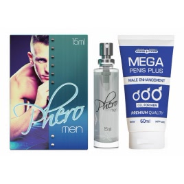 PACHET PARFUM CU FEROMONI PHEROMEN 15ML ȘI GEL MăRIRE PENIS MEGA PENIS PLUS 