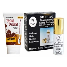 Pachet Spray Stud 100 Original + Lubrifiant Pentru Sex Oral Chocolate 100ml DDS