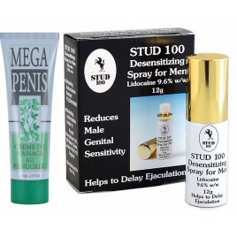 Pachet Cremă Mărire Mega Penis 75ml + Spray Stud 100 Original DDS
