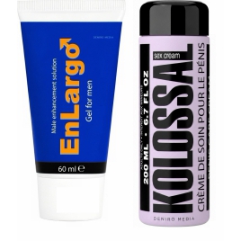 PACHET CREMă MăRIREA PENISULUI ENLARGO 100ML + CREMă MăRIRE PENIS KOLOSSAL 