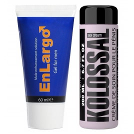 PACHET CREMă MăRIREA PENISULUI ENLARGO 100ML + CREMă MăRIRE PENIS KOLOSSAL 