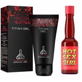 PACHET CREMă MăRIREA PENISULUI TITAN GEL ORIGINAL 50ML + AFRODISIAC HOT SEX 