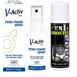 PACHET SPRAY V-ACTIV PENIS POWER FOR MEN 50ML + CREMă PENTRU POTENță PENIS 