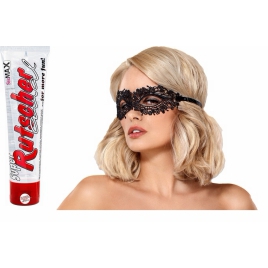 Pachet Lubrifiant Super Rutscher Anal 100ml + Mască Obsessive A710 Negru DDS