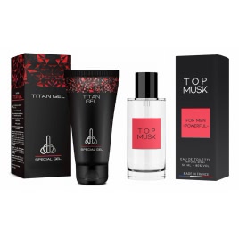 Pachet Cremă Titan Gel + Parfum Top Musk DDS