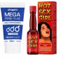 Pachet Afrodisiac Hot Sex Girl 20ml Și Gel Mărire Penis Mega Penis Plus 65ml
