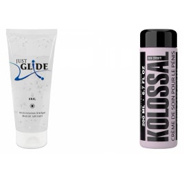 Pachet Crema Marire Penis Kolossal 200ml + Lubrifiant Just Glide Anal 200ml DDS