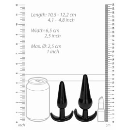 Set Anal Plug NO. 80 Negru