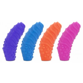 Set 4 Stimulatoare Silicone Finger Swirls Multicolor